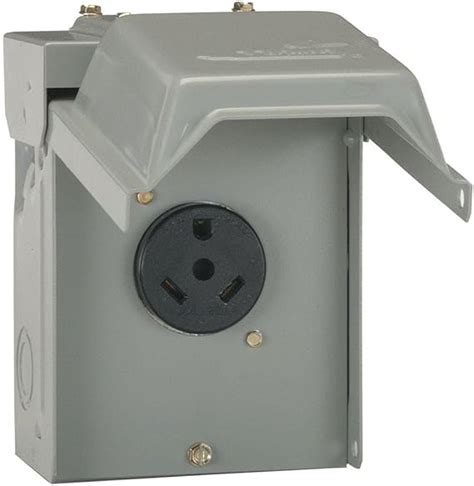 metal box 30 amp outlet|30 amp 110v standard outlet.